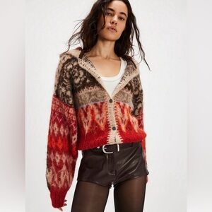 FREE PEOPLE 🌺Delphina Brushed Cardi🌺
